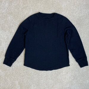Gap kids black long sleeve thermal shirt XS (4-5)